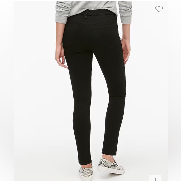 J. Crew 8" mid-rise black skinny jean in signature stretch - Picture 3 of 6
